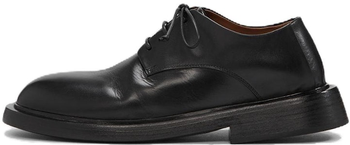 マルセル レザーラウンドトゥ レースアップ ドレスシューズ (黒) MM4603093666 Buy マルセル レザーラウンドトゥ レースアップ ドレスシューズ (黒) MM4603093666