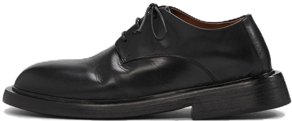 Marsèll Leather Round Toe Lace-Up 'Black Dress' MM4603093666 Buy Marsèll Leather Round Toe Lace-Up 'Black Dress' MM4603093666