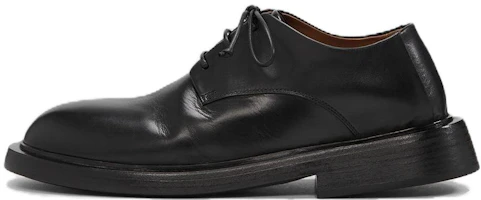 Marsèll Leather Round Toe Lace-Up 'Black Dress' MM4603093666 Marsèll Leather Round Toe Lace-Up 'Black Dress' MM4603093666