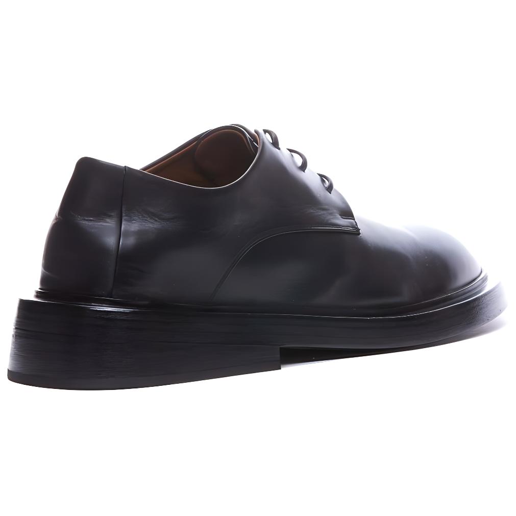 Shop Marsèll Leather Round Toe Lace-Up 'Black Dress' MM4603093666
