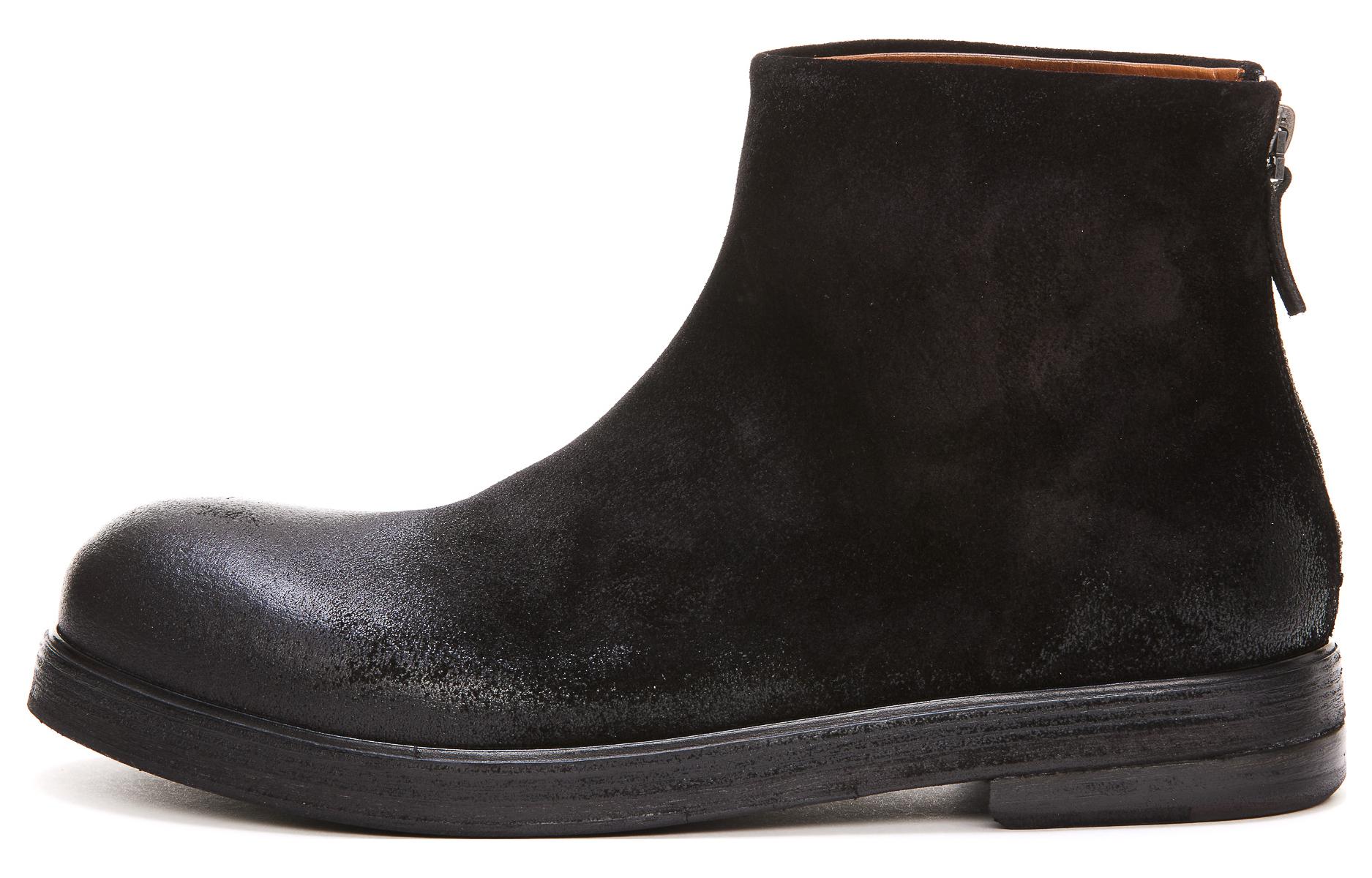 Marsèll Leather Zip Fashion Ankle Boot 'Black' MM4480141666