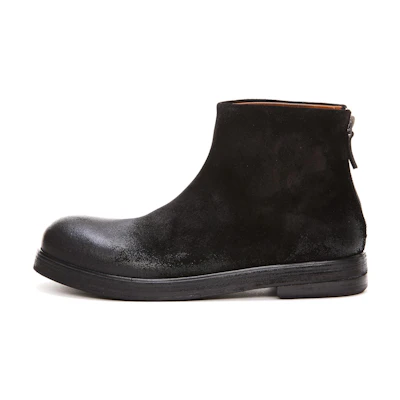 Marsèll Leather Zip Fashion Ankle Boot 'Black'