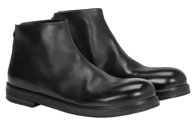 Lookbook Marsèll 黑色皮革時尚短靴 MM1332115666