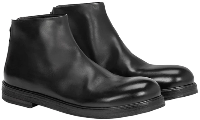 Marsèll 黑色皮革時尚短靴 MM1332115666 Lookbook Marsèll 黑色皮革時尚短靴 MM1332115666