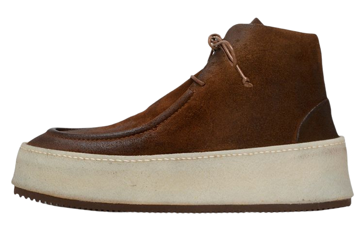 Buy Marsèll 馬塞爾 Parapana 絨面革系帶短靴 深棕色