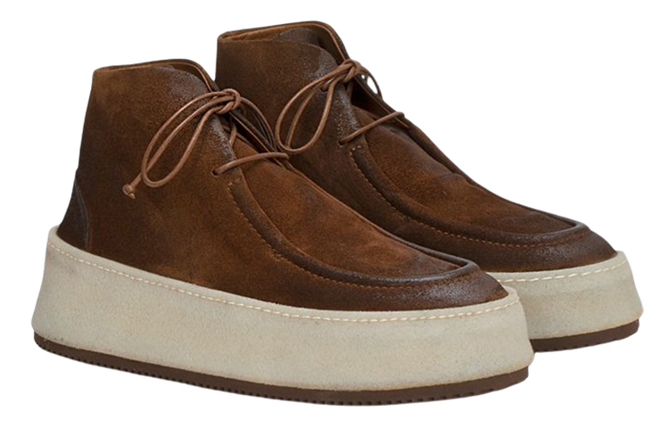 Lookbook Marsèll 馬塞爾 Parapana 絨面革系帶短靴 深棕色