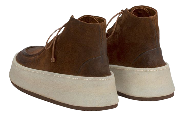 Shop Marsèll 馬塞爾 Parapana 絨面革系帶短靴 深棕色