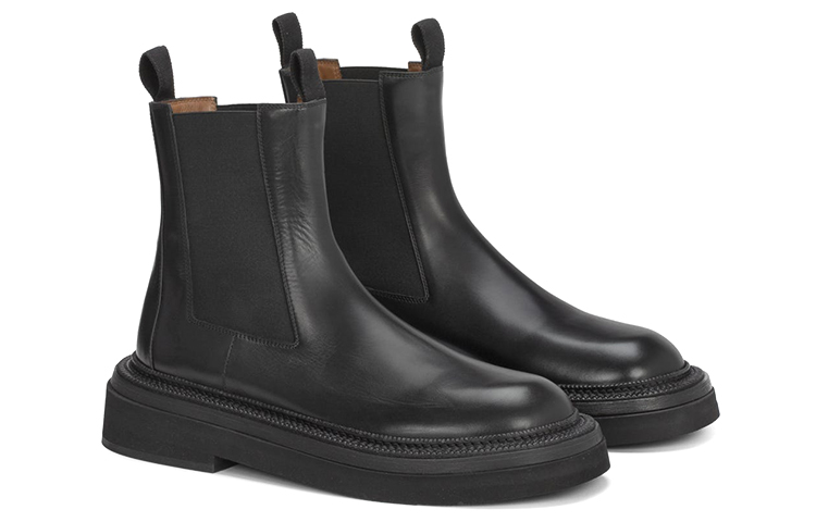 Lookbook Marsèll 馬塞爾 Pollicione 皮革鞋面切爾西靴 男款 黑色