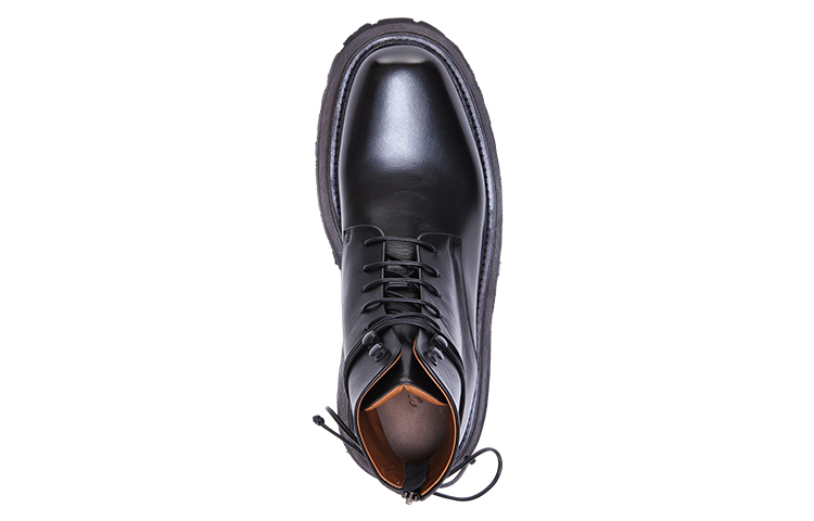 Shop Botas de Cuero Negras con Cordones Marsèll Quadrarmato MM4088118666