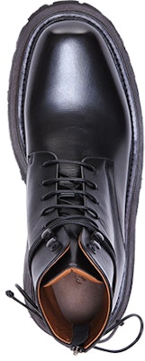 Botas de Cuero Negras con Cordones Marsèll Quadrarmato MM4088118666 Shop Botas de Cuero Negras con Cordones Marsèll Quadrarmato MM4088118666