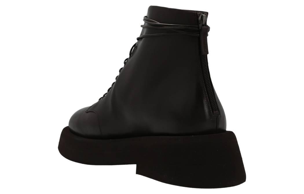 Marsèll Round-Toe Lace-Up Boots 'Black' 圖 3