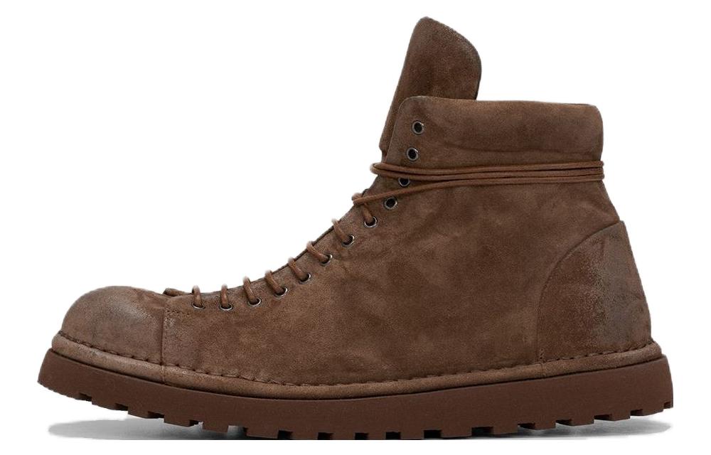 Marsèll Round Toe Lace-Up Boots 'Brown'