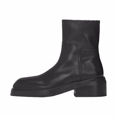 Marsèll Slip-On Leather Ankle Boots 'Black Fashion'