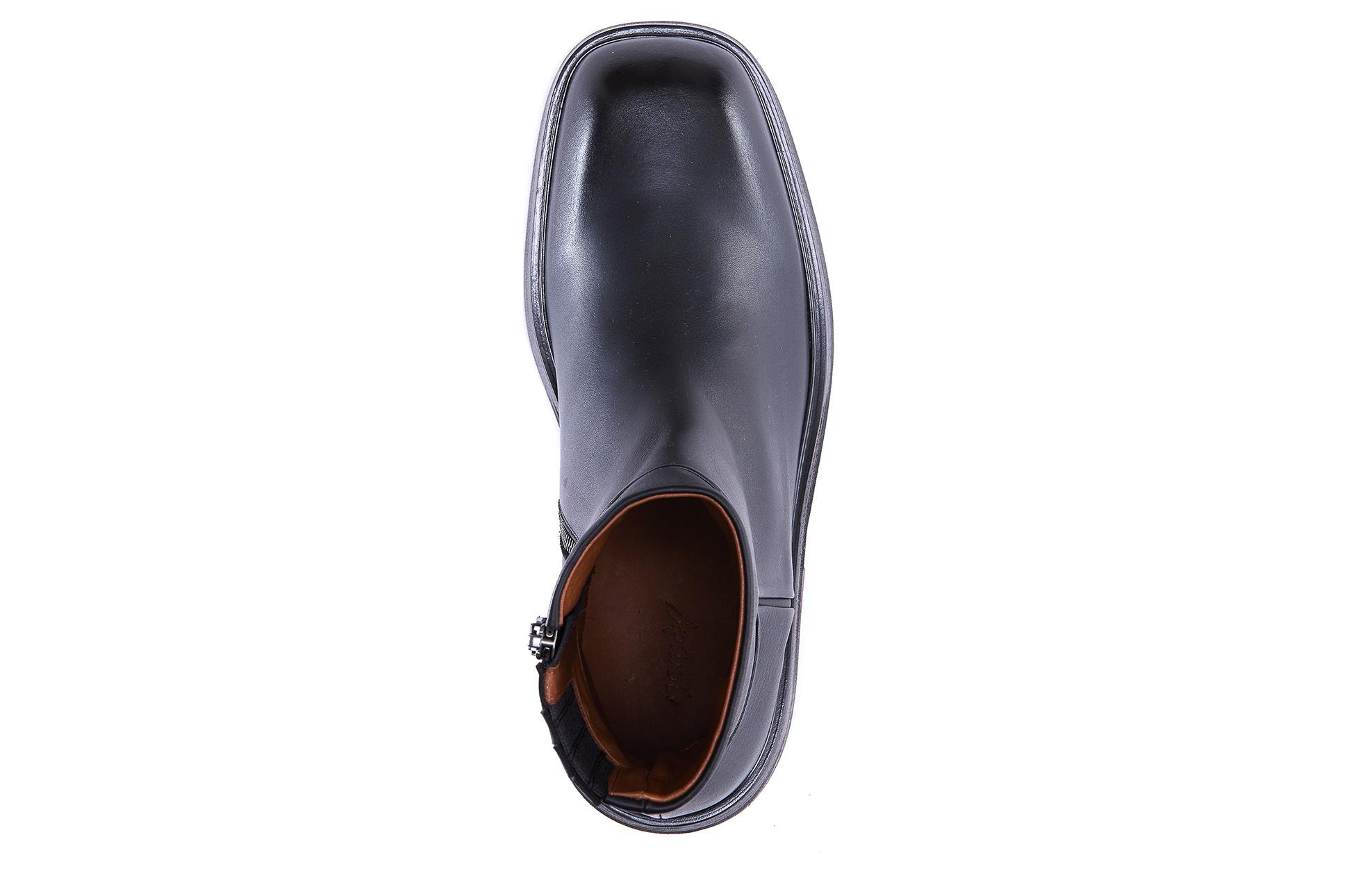 Marsèll Slip-On Leather Ankle Boots 'Black Fashion' 圖 5