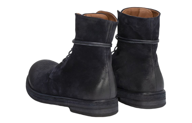Marsèll Suede Fashion Lace-Up Boots 'Blue' 圖 4