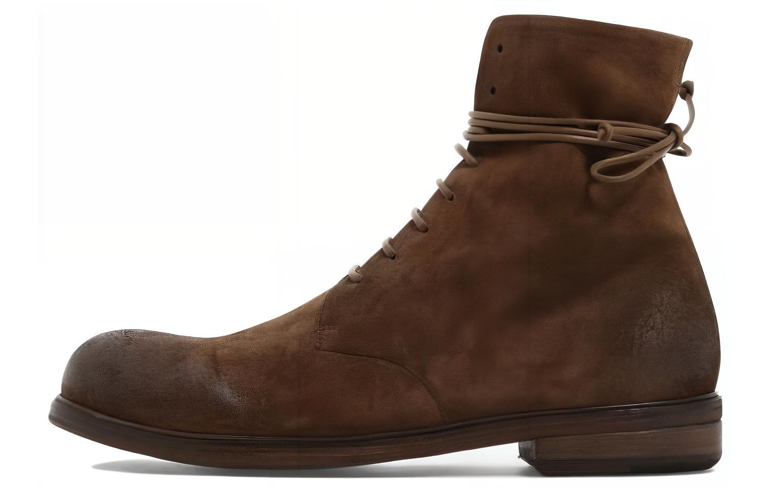 Marsèll Suede Lace-Up Ankle Boot 'Fashion Leather'