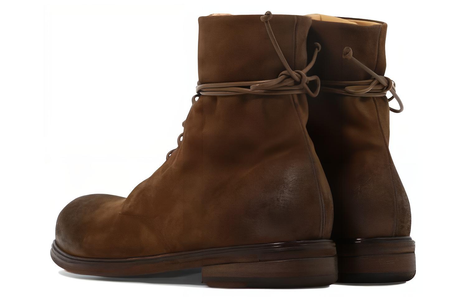 Marsèll Suede Lace-Up Ankle Boot 'Fashion Leather' 圖 4