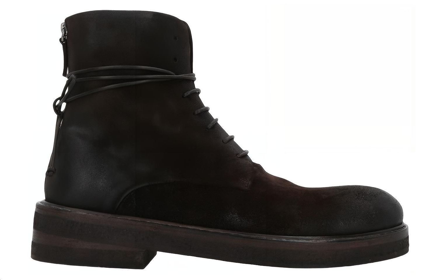 Marsèll Suede Lace-Up Ankle Boots 'Dark Brown' 圖 2