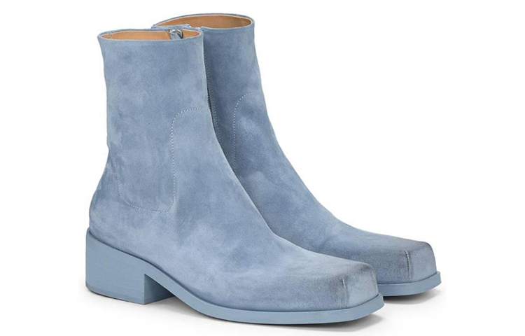 Marsèll Suede Slip-On Round Toe Ankle Boot 'Blue' 圖 3