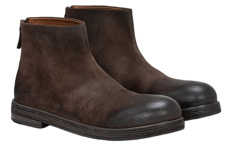Marsèll Suede Zip-Up Ankle Boot 'Brown' 圖 3