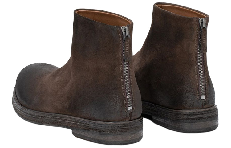Marsèll Suede Zip-Up Ankle Boot 'Brown' 圖 4
