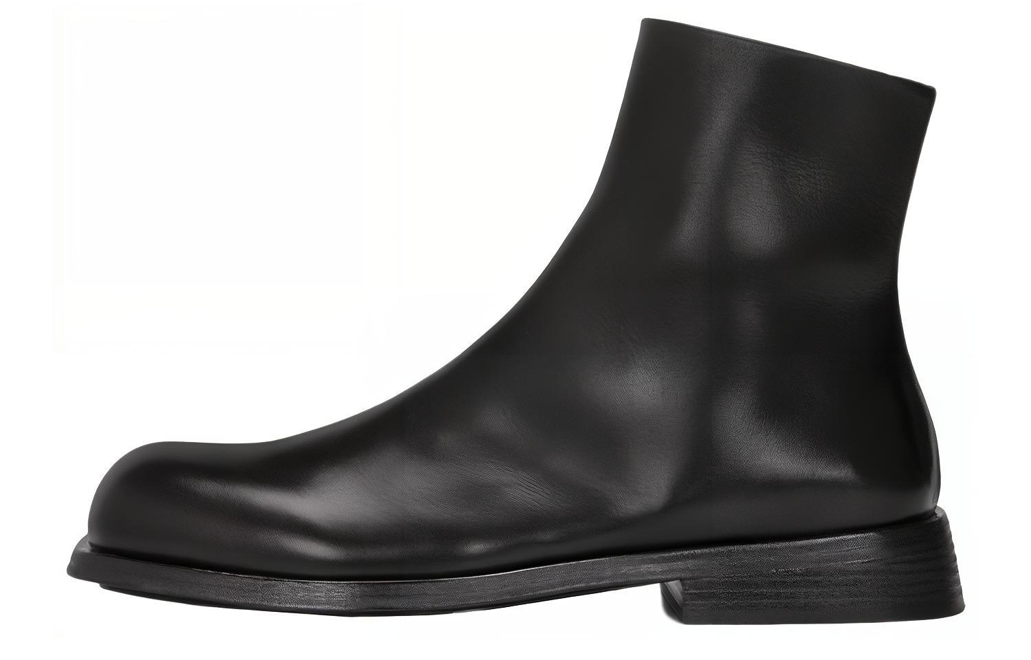 Marsèll Tello 'Black Leather Slip-On Ankle Boot' MM4475146666