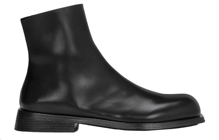 Order Marsèll Tello 黑色皮革短靴 MM4475146666