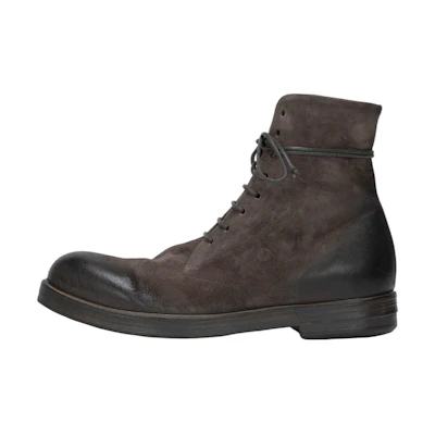 Marsèll Zucca Zeppa 'Brown Leather Lace-Up Ankle Boot'