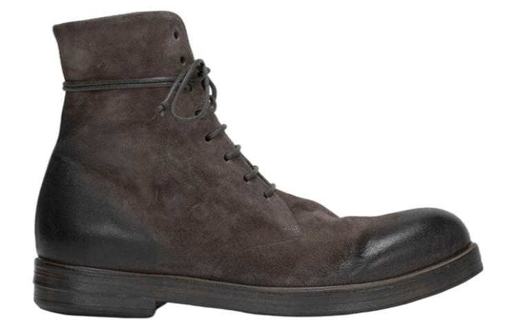 Marsèll Zucca Zeppa 'Brown Leather Lace-Up Ankle Boot' 圖 2