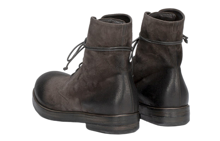 Marsèll Zucca Zeppa 'Brown Leather Lace-Up Ankle Boot' 圖 4