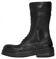 Marsèll Zuccolona 'Black Leather Lace-Up Boots' MM4111164666 Marsèll Zuccolona 'Black Leather Lace-Up Boots' MM4111164666