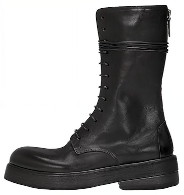 Marsèll Zuccolona 'Black Leather Lace-Up Boots' MM4111164666 Buy Marsèll Zuccolona 'Black Leather Lace-Up Boots' MM4111164666