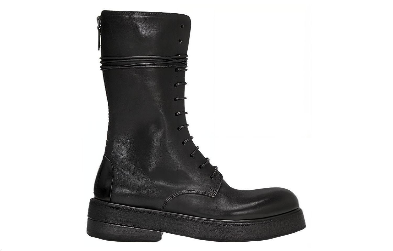 Order Botas Marsèll Zuccolona de piel negra con cordones MM4111164666