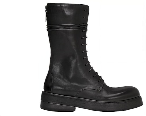 Marsèll Zuccolona 'Black Leather Lace-Up Boots' MM4111164666 Order Marsèll Zuccolona 'Black Leather Lace-Up Boots' MM4111164666
