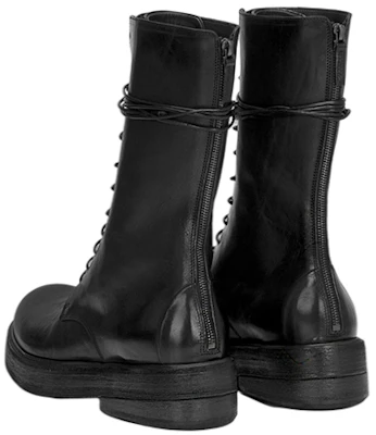 Botas Marsèll Zuccolona de piel negra con cordones MM4111164666 Shop Botas Marsèll Zuccolona de piel negra con cordones MM4111164666