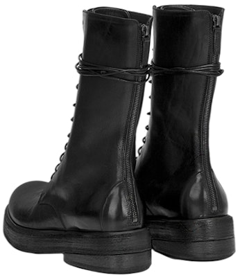 Marsèll Zuccolona 'Black Leather Lace-Up Boots' MM4111164666 Shop Marsèll Zuccolona 'Black Leather Lace-Up Boots' MM4111164666
