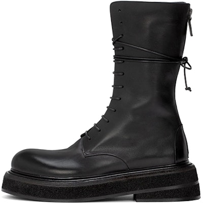 Marsèll Zuccone 'Black Lace-Up Leather Boot' MM4278118666 Buy Marsèll Zuccone 'Black Lace-Up Leather Boot' MM4278118666