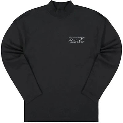 Martine Rose FW21 Cotton Slogan Logo Long Sleeve T-Shirt Black (). M605JC Buy Martine Rose FW21 Cotton Slogan Logo Long Sleeve T-Shirt Black (). M605JC