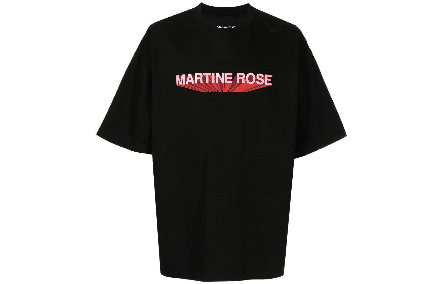 Martine Rose SS22 Oversized Printed Black T-Shirt Unisex. MRSS22621HM