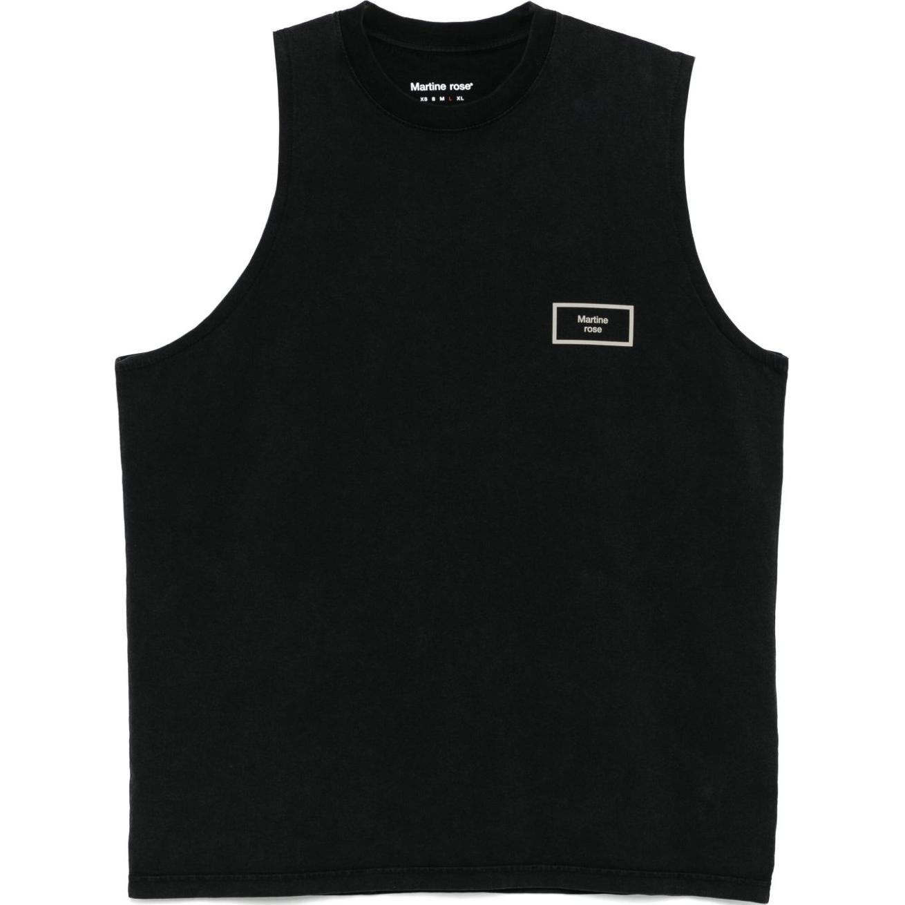 Martine Rose SS25 Logo Sleeveless Tank Top Unisex Black 622JE01002B-BLACK
