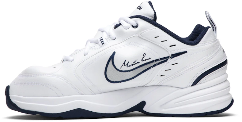 Martine Rose x Nike Air Monarch IV 'Putih Biru Navy' AT3147-100 Lookbook Martine Rose x Nike Air Monarch IV 'Putih Biru Navy' AT3147-100