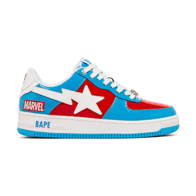 Marvel Comics BAPE Bapesta FS-001 Low 'Captain America'