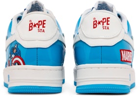 Marvel Comics x BAPE Bapesta FS-001 Low 'Captain America' Sepatu Sneakers 804 Details for Marvel Comics x BAPE Bapesta FS-001 Low 'Captain America' Sepatu Sneakers 804
