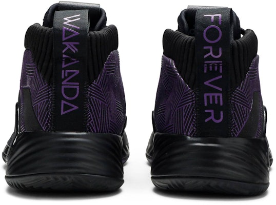 MARVEL x adidas Dame 5 “黑豹“ 利拉德 複仇者聯盟黑豹聯名 防滑輕便 中筒 籃球鞋 男款 黑紫 Details for MARVEL x adidas Dame 5 “黑豹“ 利拉德 複仇者聯盟黑豹聯名 防滑輕便 中筒 籃球鞋 男款 黑紫