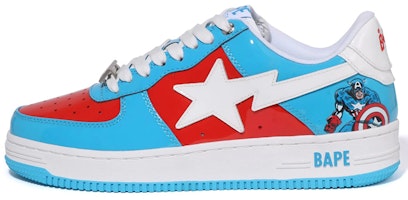 Marvel x BAPE Bapesta 'Captain America' 1I73191903 Marvel x BAPE Bapesta 'Captain America' 1I73191903