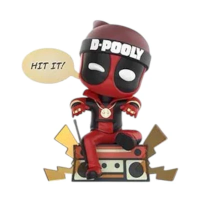 Marvel Pop Mart Deadpool Music Star Deadpool Figure