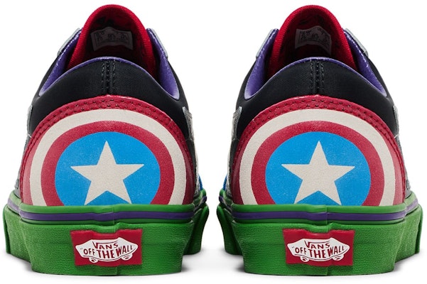 Marvel x Vans Old Skool 'Avengers' VN0A38G1U3V Details for Marvel x Vans Old Skool 'Avengers' VN0A38G1U3V
