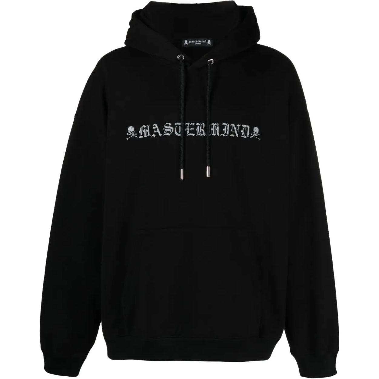 Mastermind Alphabet Print Pullover Hoodie Black MJ21E07SW064-016