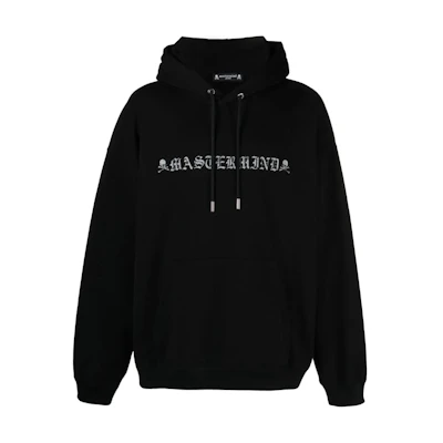 Mastermind Alphabet Print Pullover Hoodie Black MJ21E07SW064-016