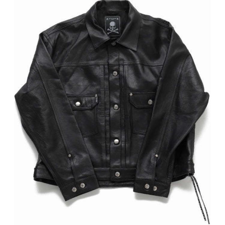 Mastermind FW24 Skull Logo Zip-Up High Neck Jacket Unisex Black MJ24E13-BL043